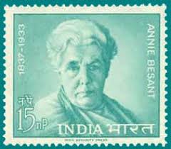 एनी बेसेंट:भारतीय राष्ट्रीय कांग्रेस की प्रथम महिला अध्यक्ष