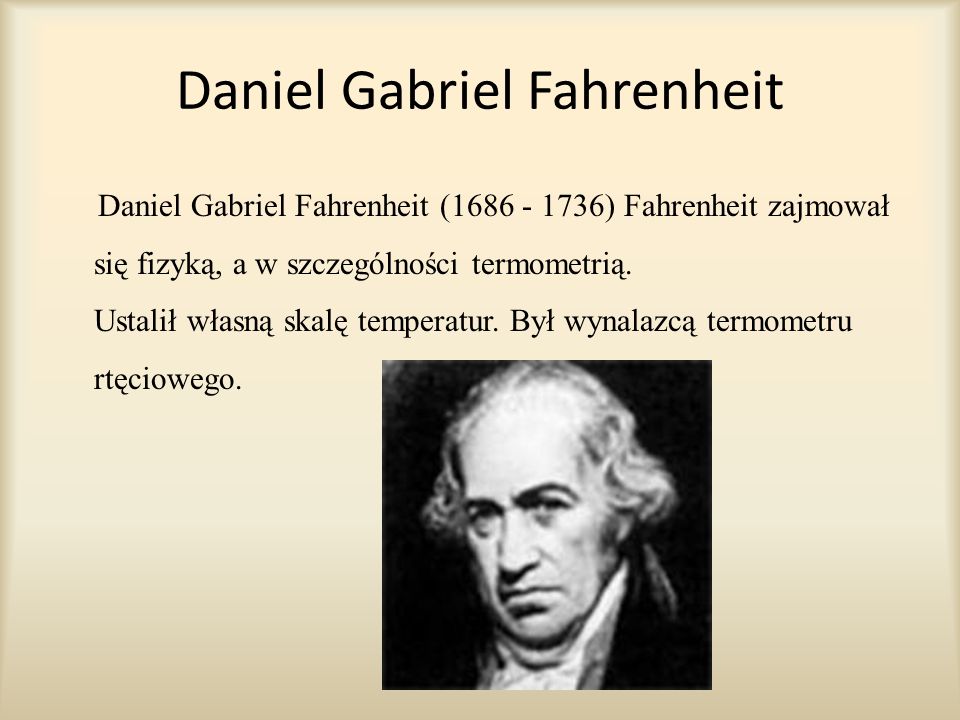 Daniel Gabriel Fahrenheit 