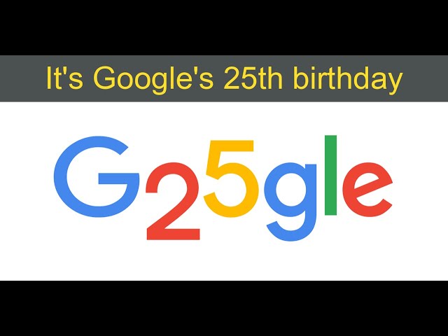गूगल का 25वां  साल
