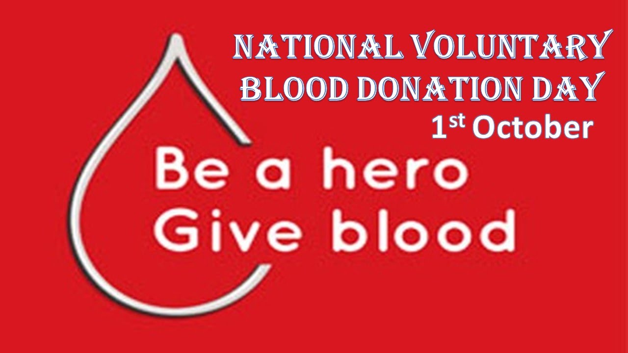  National Voluntary Blood Donation Day